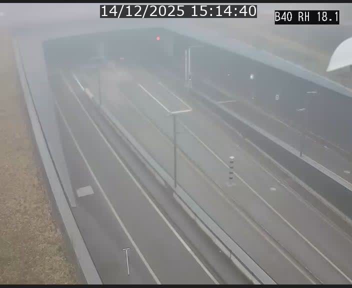 <h2>Webcam sur la route de contournement d'Esch-Belval avant le tunnel Central Gate au niveau de la porte de France et du radar fixe</h2>