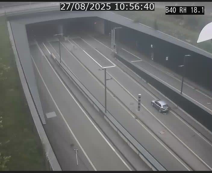 <h2>Webcam sur la route de contournement d'Esch-Belval avant le tunnel Central Gate au niveau de la porte de France et du radar fixe</h2>