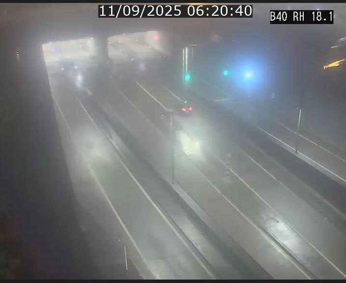 <h2>Webcam sur la route de contournement d'Esch-Belval avant le tunnel Central Gate au niveau de la porte de France et du radar fixe</h2>