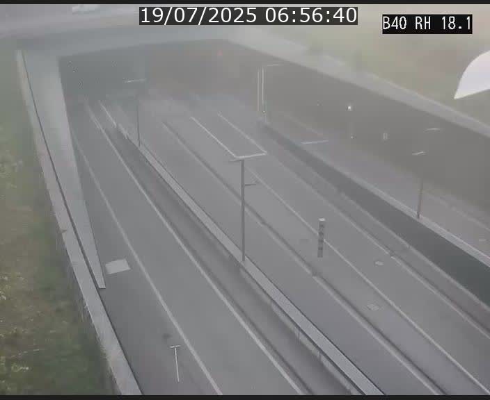 <h2>Webcam sur la route de contournement d'Esch-Belval avant le tunnel Central Gate au niveau de la porte de France et du radar fixe</h2>