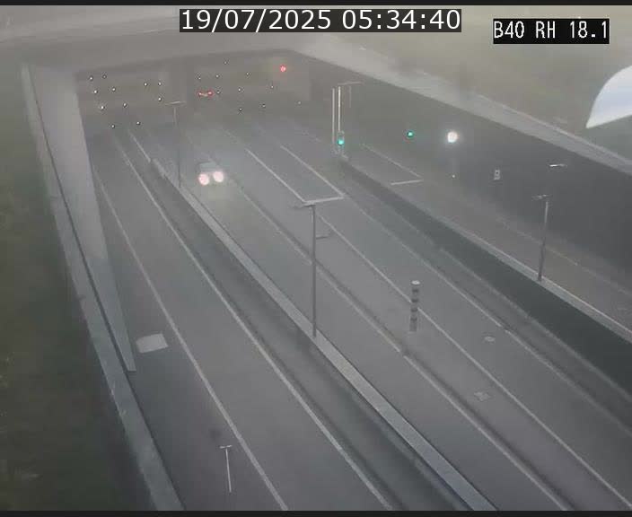 <h2>Webcam sur la route de contournement d'Esch-Belval avant le tunnel Central Gate au niveau de la porte de France et du radar fixe</h2>