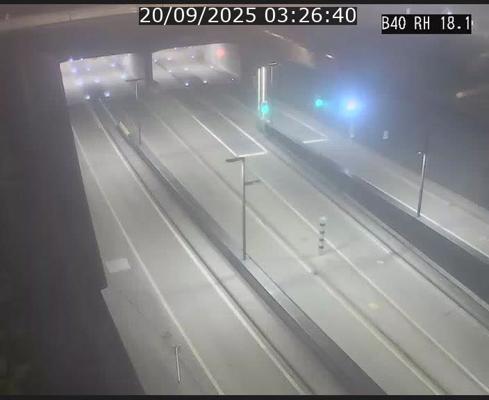 <h2>Webcam sur la route de contournement d'Esch-Belval avant le tunnel Central Gate au niveau de la porte de France et du radar fixe</h2>