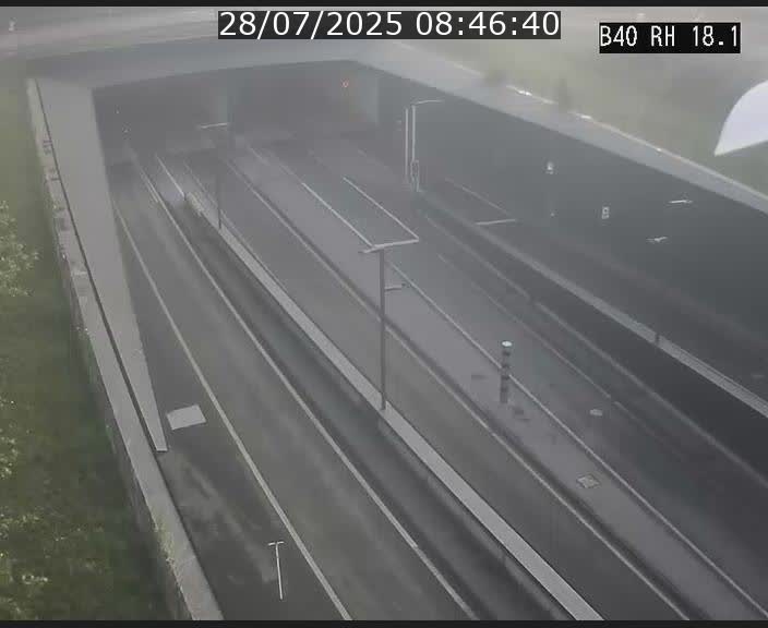 <h2>Webcam sur la route de contournement d'Esch-Belval avant le tunnel Central Gate au niveau de la porte de France et du radar fixe</h2>