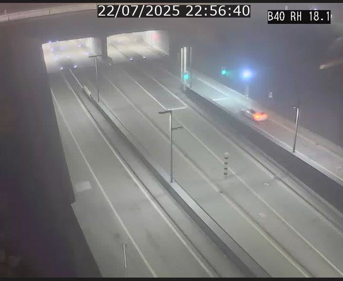 <h2>Webcam sur la route de contournement d'Esch-Belval avant le tunnel Central Gate au niveau de la porte de France et du radar fixe</h2>