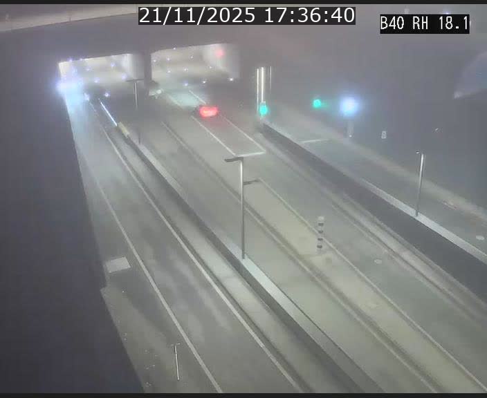 <h2>Webcam sur la route de contournement d'Esch-Belval avant le tunnel Central Gate au niveau de la porte de France et du radar fixe</h2>