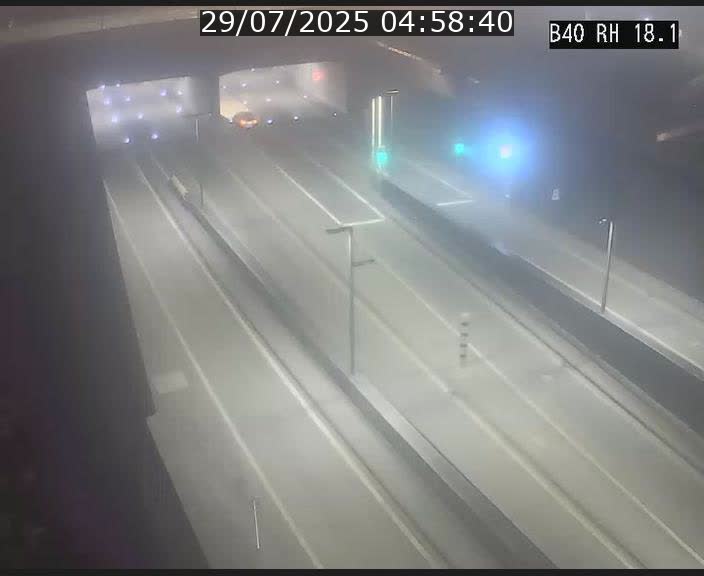 <h2>Webcam sur la route de contournement d'Esch-Belval avant le tunnel Central Gate au niveau de la porte de France et du radar fixe</h2>