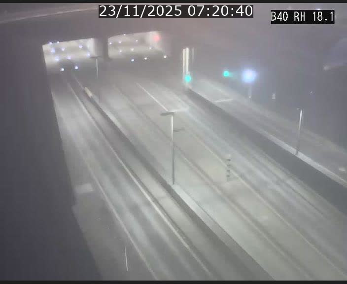<h2>Webcam sur la route de contournement d'Esch-Belval avant le tunnel Central Gate au niveau de la porte de France et du radar fixe</h2>