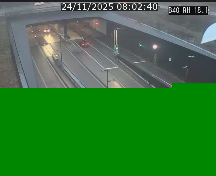 <h2>Webcam sur la route de contournement d'Esch-Belval avant le tunnel Central Gate au niveau de la porte de France et du radar fixe</h2>