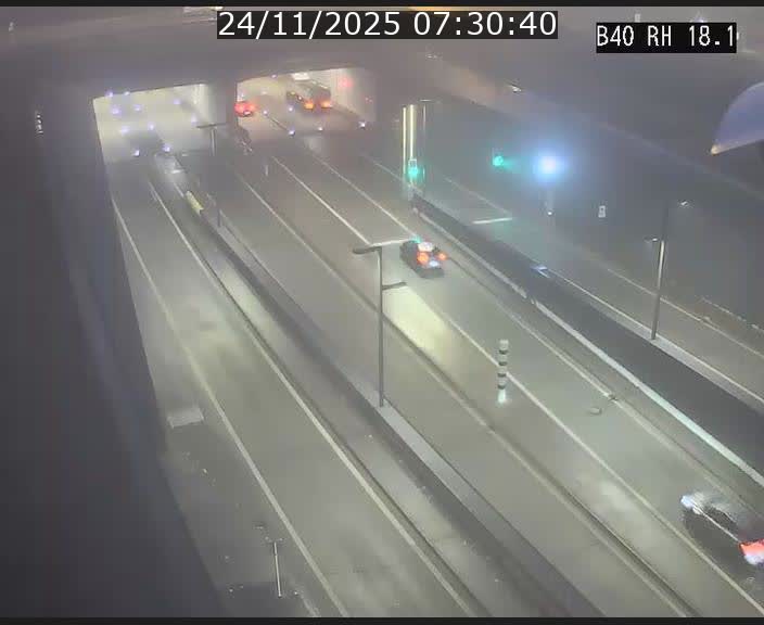 <h2>Webcam sur la route de contournement d'Esch-Belval avant le tunnel Central Gate au niveau de la porte de France et du radar fixe</h2>