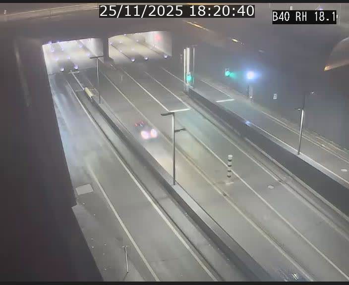 <h2>Webcam sur la route de contournement d'Esch-Belval avant le tunnel Central Gate au niveau de la porte de France et du radar fixe</h2>