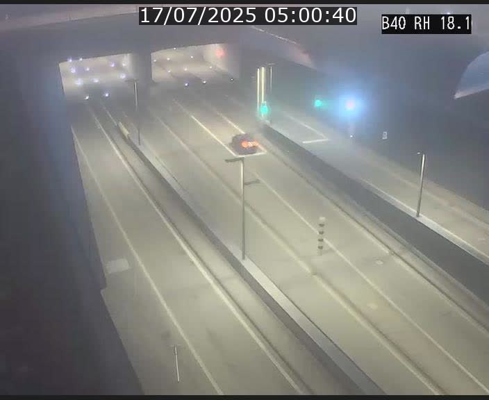 <h2>Webcam sur la route de contournement d'Esch-Belval avant le tunnel Central Gate au niveau de la porte de France et du radar fixe</h2>