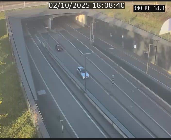 <h2>Webcam sur la route de contournement d'Esch-Belval avant le tunnel Central Gate au niveau de la porte de France et du radar fixe</h2>