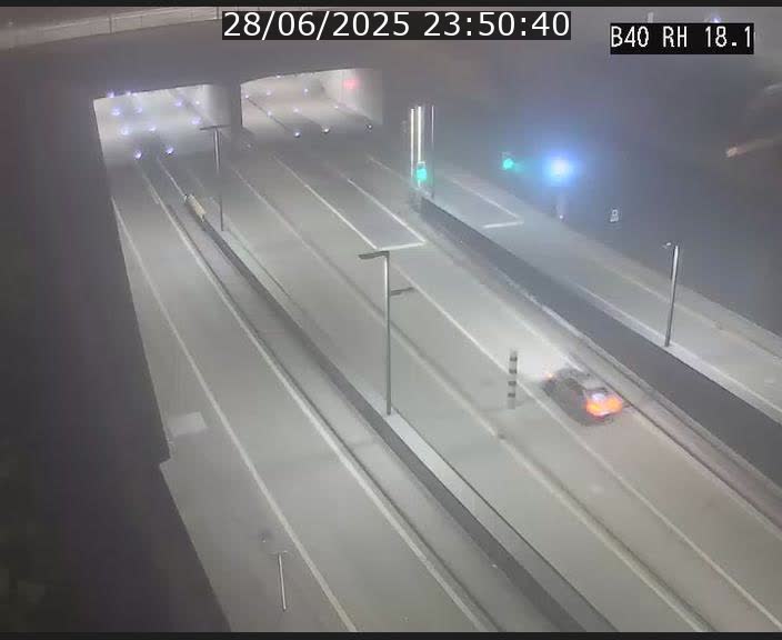 <h2>Webcam sur la route de contournement d'Esch-Belval avant le tunnel Central Gate au niveau de la porte de France et du radar fixe</h2>