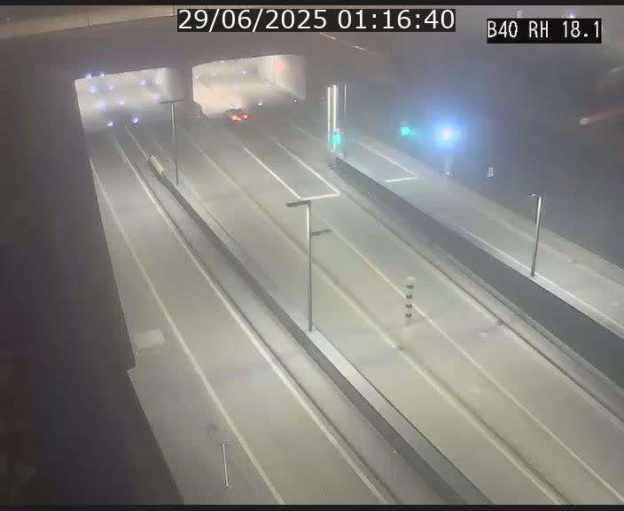 <h2>Webcam sur la route de contournement d'Esch-Belval avant le tunnel Central Gate au niveau de la porte de France et du radar fixe</h2>