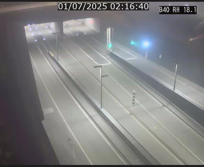 <h2>Webcam sur la route de contournement d'Esch-Belval avant le tunnel Central Gate au niveau de la porte de France et du radar fixe</h2>