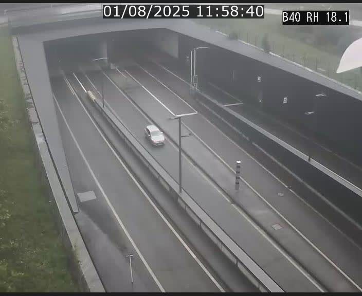 <h2>Webcam sur la route de contournement d'Esch-Belval avant le tunnel Central Gate au niveau de la porte de France et du radar fixe</h2>