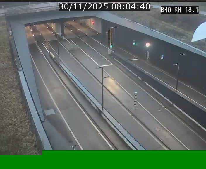 <h2>Webcam sur la route de contournement d'Esch-Belval avant le tunnel Central Gate au niveau de la porte de France et du radar fixe</h2>