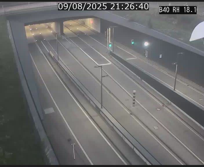 <h2>Webcam sur la route de contournement d'Esch-Belval avant le tunnel Central Gate au niveau de la porte de France et du radar fixe</h2>