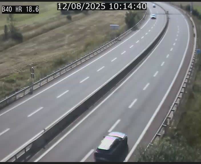 Webcam sur la route de liaison entre Micheville et Esch-Belval à la frontière entre le Luxembourg et la France. Vue orientée vers la Lorraine.