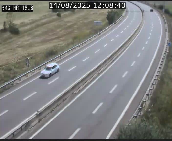 Webcam sur la route de liaison entre Micheville et Esch-Belval à la frontière entre le Luxembourg et la France. Vue orientée vers la Lorraine.
