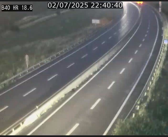 Webcam sur la route de liaison entre Micheville et Esch-Belval à la frontière entre le Luxembourg et la France. Vue orientée vers la Lorraine.