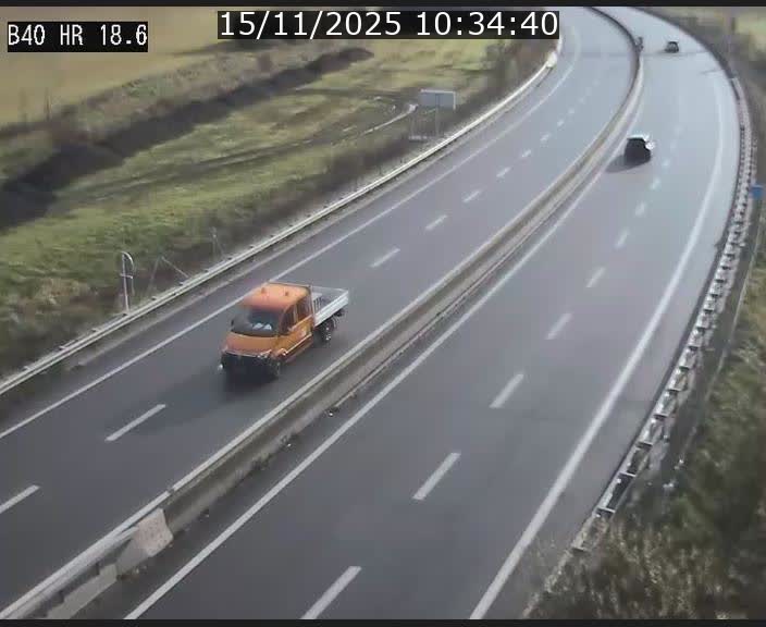 Webcam sur la route de liaison entre Micheville et Esch-Belval à la frontière entre le Luxembourg et la France. Vue orientée vers la Lorraine.