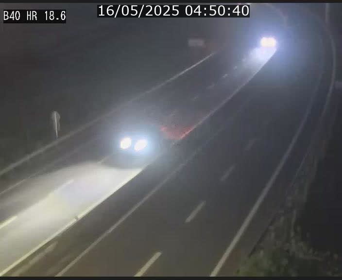 Webcam sur la route de liaison entre Micheville et Esch-Belval à la frontière entre le Luxembourg et la France. Vue orientée vers la Lorraine.