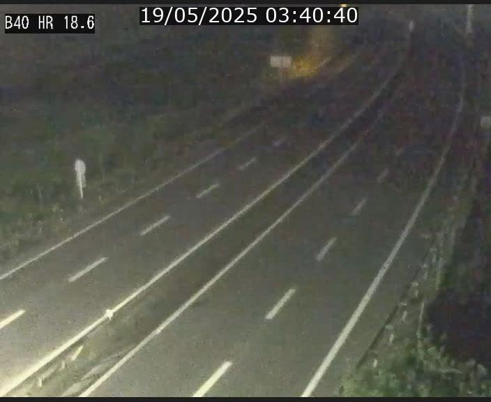 Webcam sur la route de liaison entre Micheville et Esch-Belval à la frontière entre le Luxembourg et la France. Vue orientée vers la Lorraine.