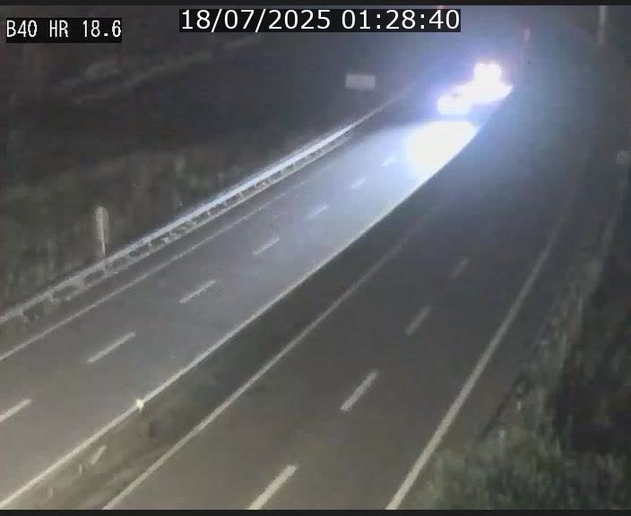 Webcam sur la route de liaison entre Micheville et Esch-Belval à la frontière entre le Luxembourg et la France. Vue orientée vers la Lorraine.