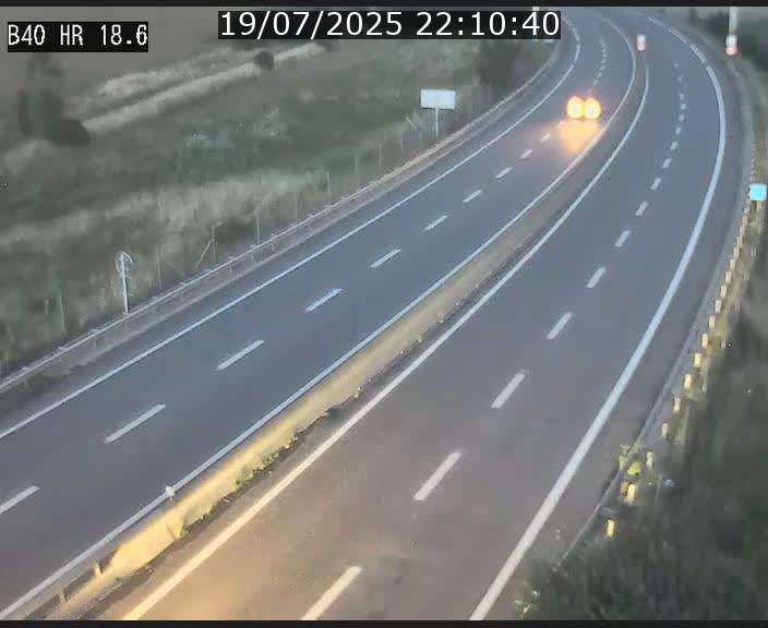 Webcam sur la route de liaison entre Micheville et Esch-Belval à la frontière entre le Luxembourg et la France. Vue orientée vers la Lorraine.