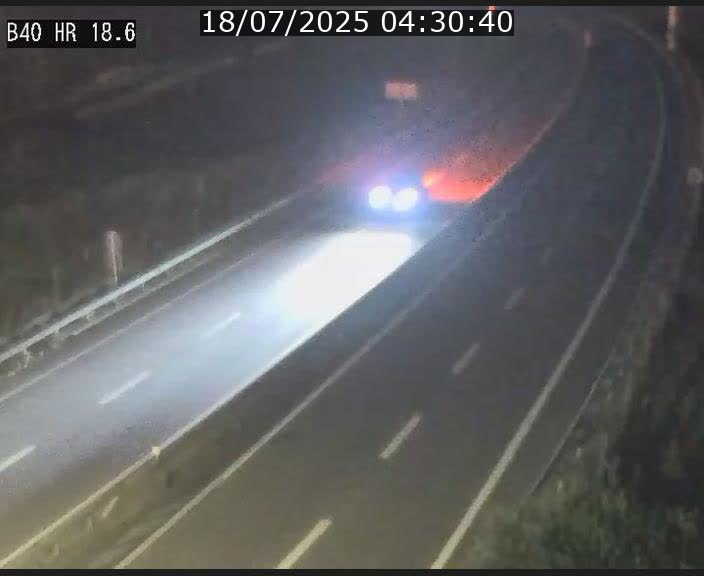Webcam sur la route de liaison entre Micheville et Esch-Belval à la frontière entre le Luxembourg et la France. Vue orientée vers la Lorraine.