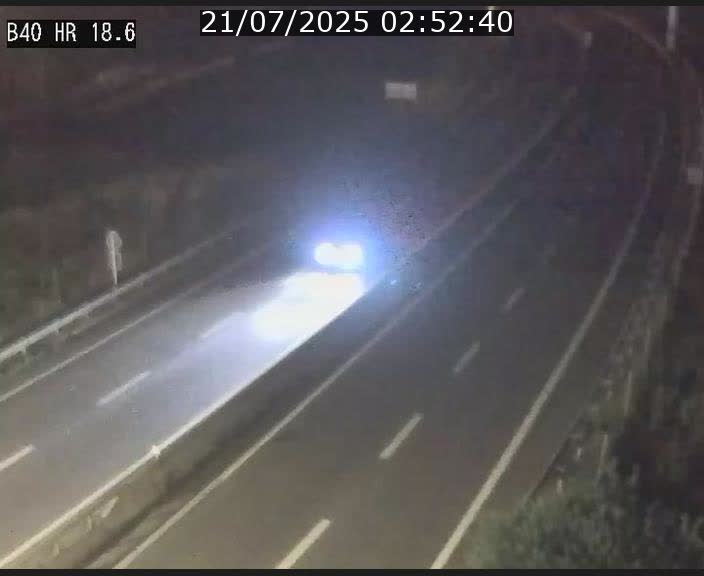 Webcam sur la route de liaison entre Micheville et Esch-Belval à la frontière entre le Luxembourg et la France. Vue orientée vers la Lorraine.