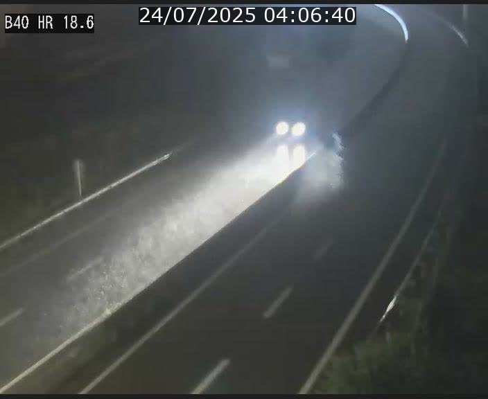 Webcam sur la route de liaison entre Micheville et Esch-Belval à la frontière entre le Luxembourg et la France. Vue orientée vers la Lorraine.