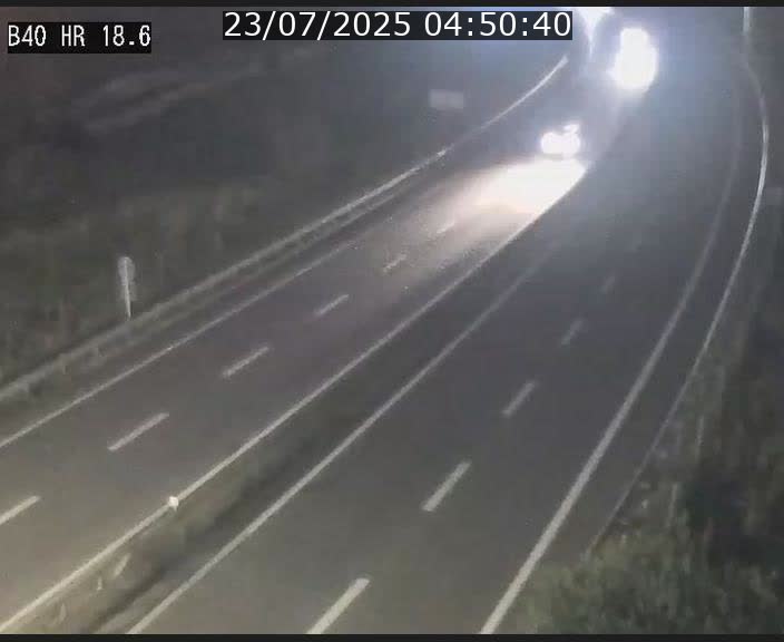 Webcam sur la route de liaison entre Micheville et Esch-Belval à la frontière entre le Luxembourg et la France. Vue orientée vers la Lorraine.