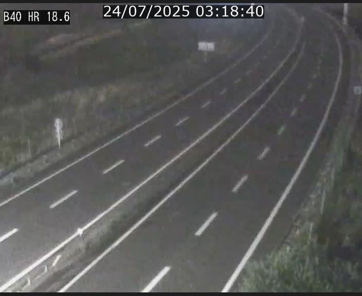 Webcam sur la route de liaison entre Micheville et Esch-Belval à la frontière entre le Luxembourg et la France. Vue orientée vers la Lorraine.