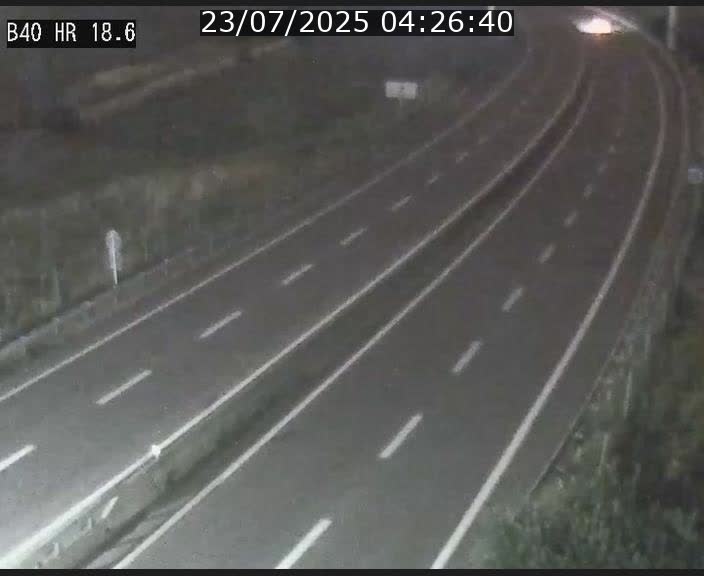 Webcam sur la route de liaison entre Micheville et Esch-Belval à la frontière entre le Luxembourg et la France. Vue orientée vers la Lorraine.