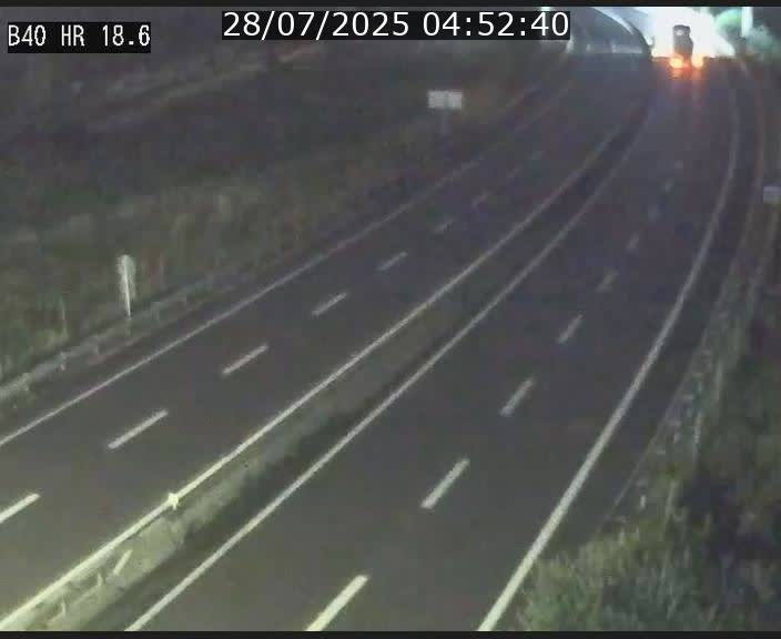 Webcam sur la route de liaison entre Micheville et Esch-Belval à la frontière entre le Luxembourg et la France. Vue orientée vers la Lorraine.