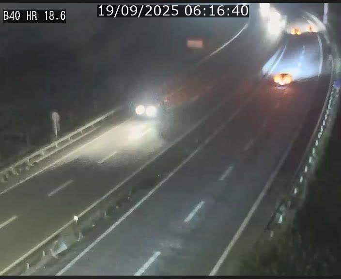 Webcam sur la route de liaison entre Micheville et Esch-Belval à la frontière entre le Luxembourg et la France. Vue orientée vers la Lorraine.