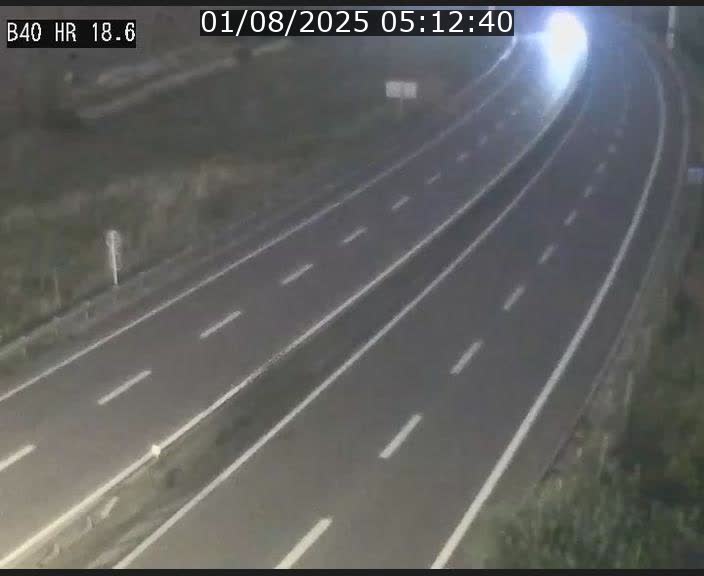 Webcam sur la route de liaison entre Micheville et Esch-Belval à la frontière entre le Luxembourg et la France. Vue orientée vers la Lorraine.
