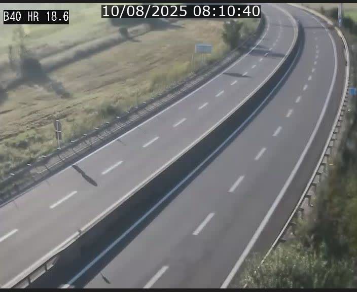 Webcam sur la route de liaison entre Micheville et Esch-Belval à la frontière entre le Luxembourg et la France. Vue orientée vers la Lorraine.