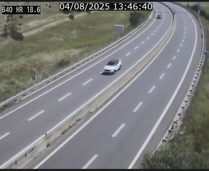 Webcam sur la route de liaison entre Micheville et Esch-Belval à la frontière entre le Luxembourg et la France. Vue orientée vers la Lorraine.