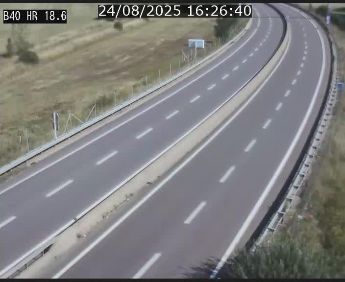 Webcam sur la route de liaison entre Micheville et Esch-Belval à la frontière entre le Luxembourg et la France. Vue orientée vers la Lorraine.