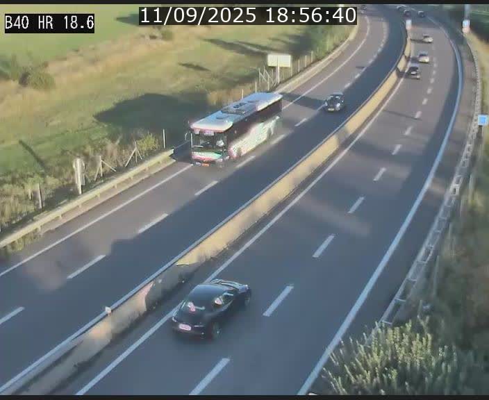 Webcam sur la route de liaison entre Micheville et Esch-Belval à la frontière entre le Luxembourg et la France. Vue orientée vers la Lorraine.