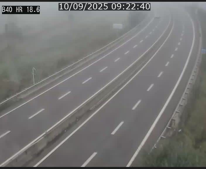 Webcam sur la route de liaison entre Micheville et Esch-Belval à la frontière entre le Luxembourg et la France. Vue orientée vers la Lorraine.
