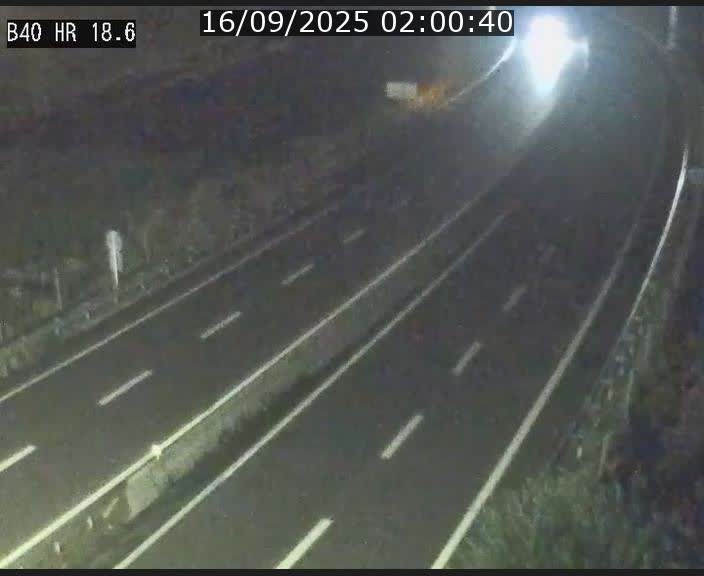 Webcam sur la route de liaison entre Micheville et Esch-Belval à la frontière entre le Luxembourg et la France. Vue orientée vers la Lorraine.