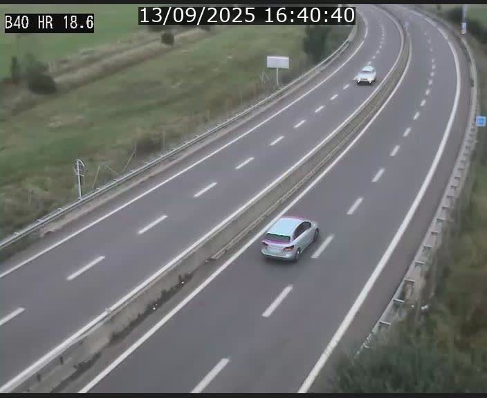 Webcam sur la route de liaison entre Micheville et Esch-Belval à la frontière entre le Luxembourg et la France. Vue orientée vers la Lorraine.