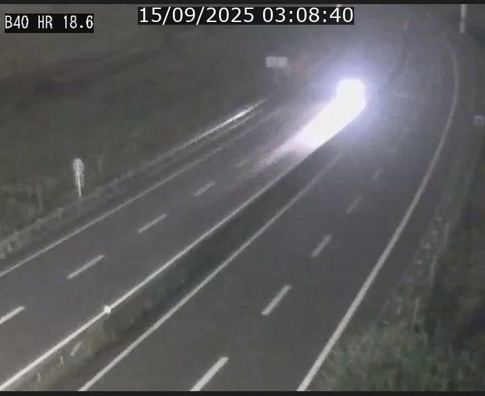 Webcam sur la route de liaison entre Micheville et Esch-Belval à la frontière entre le Luxembourg et la France. Vue orientée vers la Lorraine.