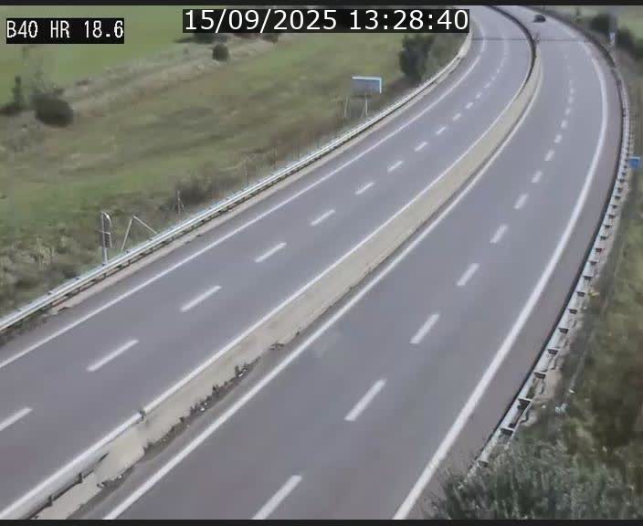 Webcam sur la route de liaison entre Micheville et Esch-Belval à la frontière entre le Luxembourg et la France. Vue orientée vers la Lorraine.