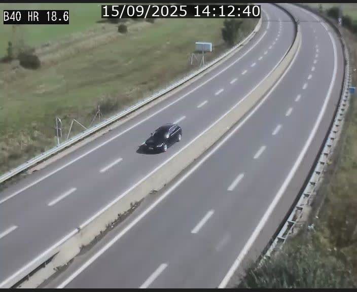 Webcam sur la route de liaison entre Micheville et Esch-Belval à la frontière entre le Luxembourg et la France. Vue orientée vers la Lorraine.