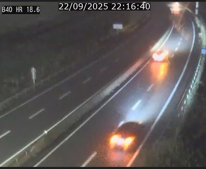 Webcam sur la route de liaison entre Micheville et Esch-Belval à la frontière entre le Luxembourg et la France. Vue orientée vers la Lorraine.